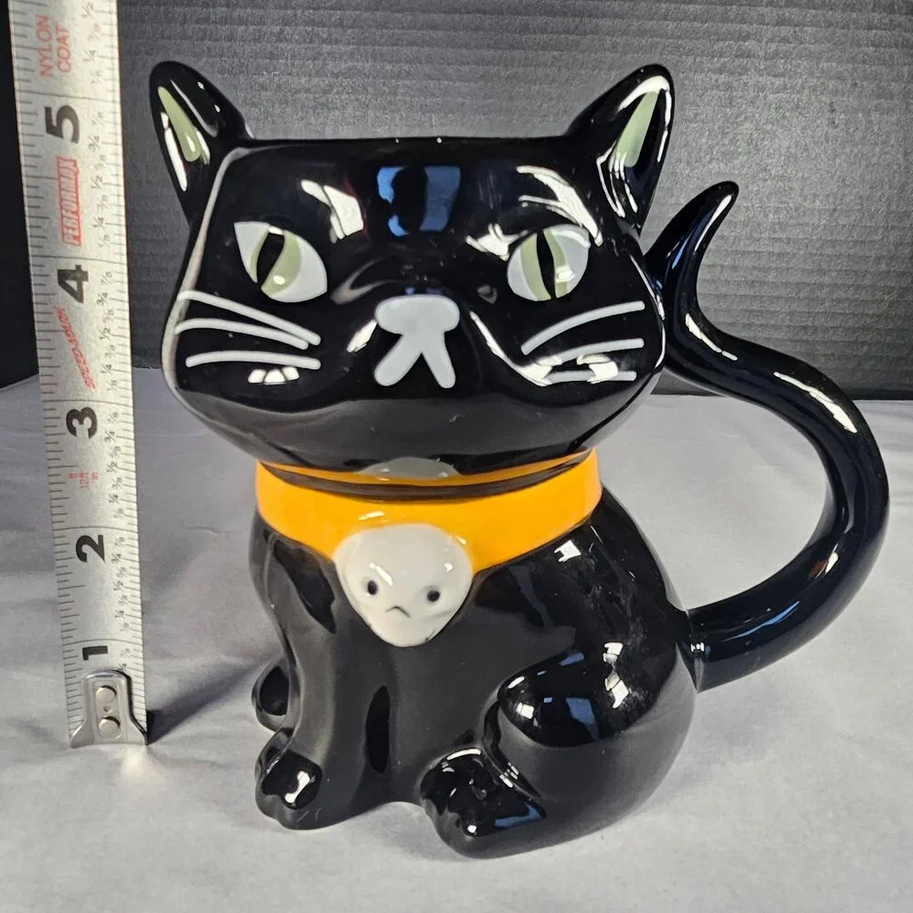 2022 Target Hyde And Eek Figural Black Cat Mug 12 Ounce Halloween Mug